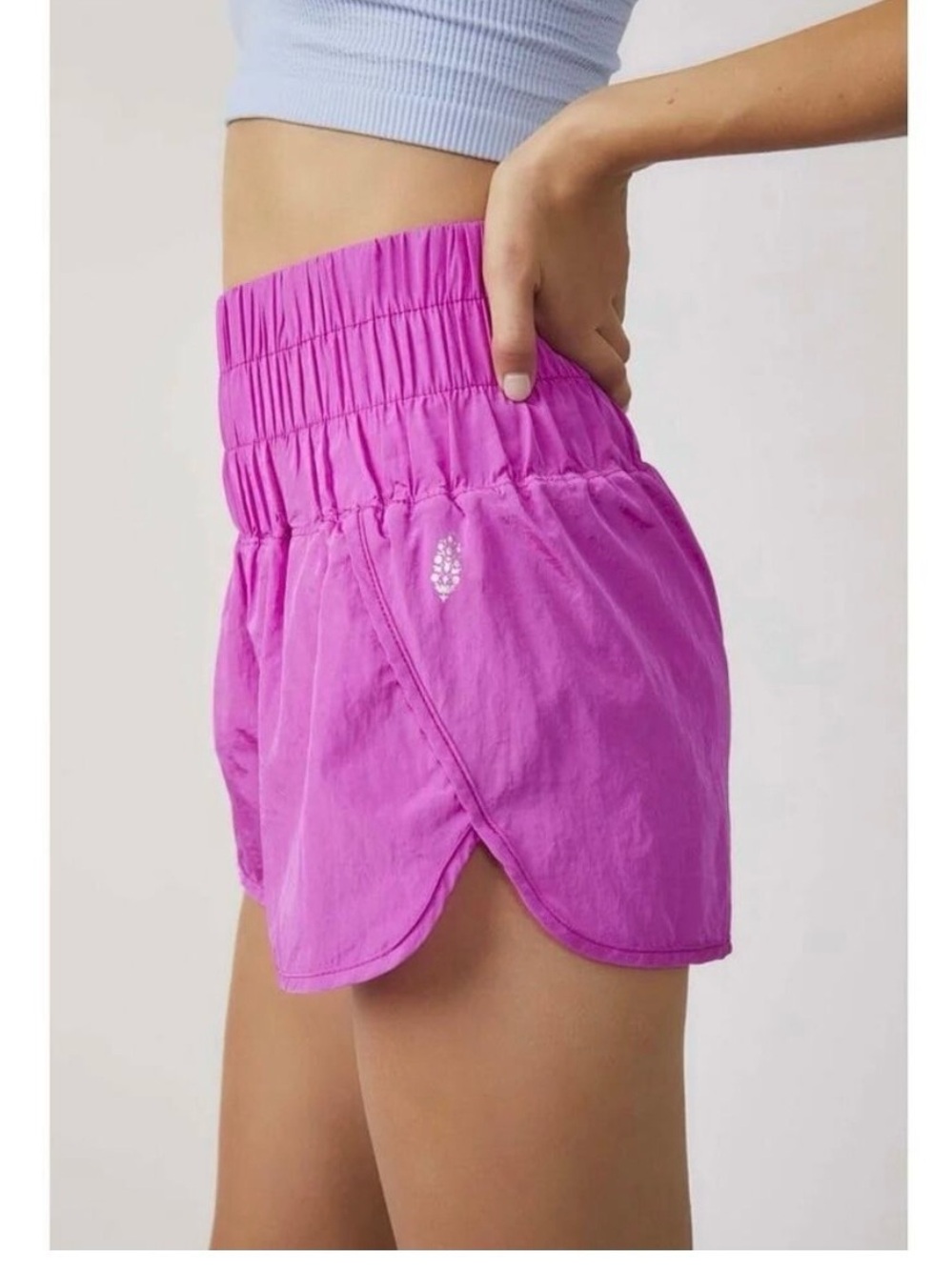 Free People Movement The Way Home High Waisted Athletic Shorts. Pink.Size Small